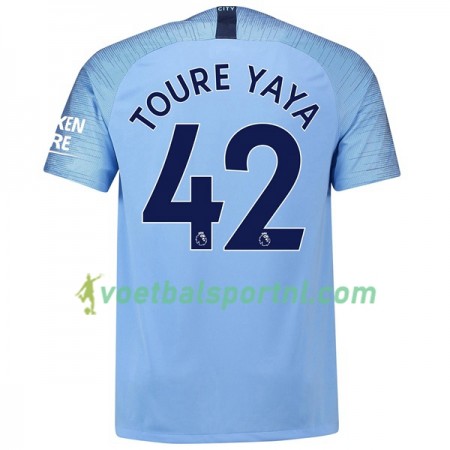Manchester City Toure Yaya 42 Thuis Shirt 2018-19 Manchester City Toure Yaya 42 Thuis Shirt 2018-19